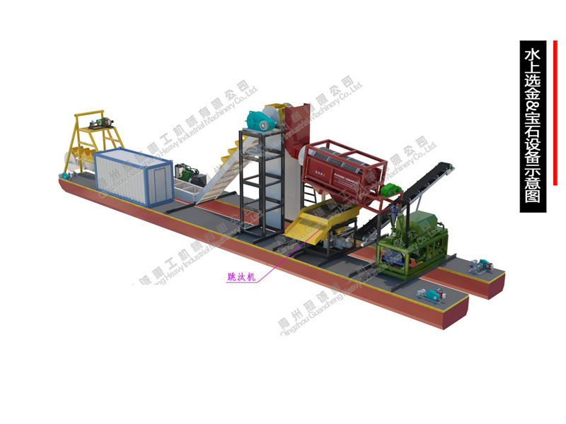 100-150方河道宝石重选矿设备